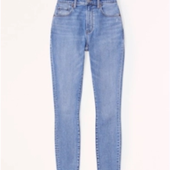Abercrombie & Fitch Denim - Abercrombie Curve Love High Rise Super Skinny Ankle Jeans